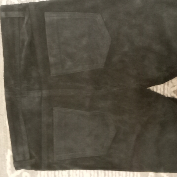 100% Suede Leather Pants Size 26 JOE'S Black Collection. - Picture 5 of 6
